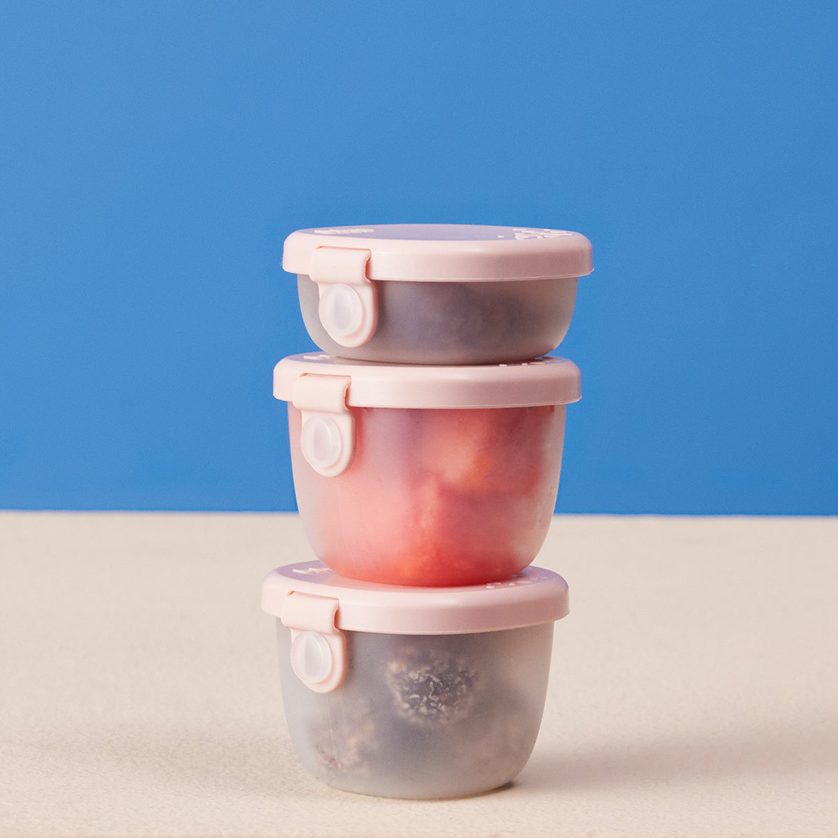 Snack Tubs x 3 - Berry