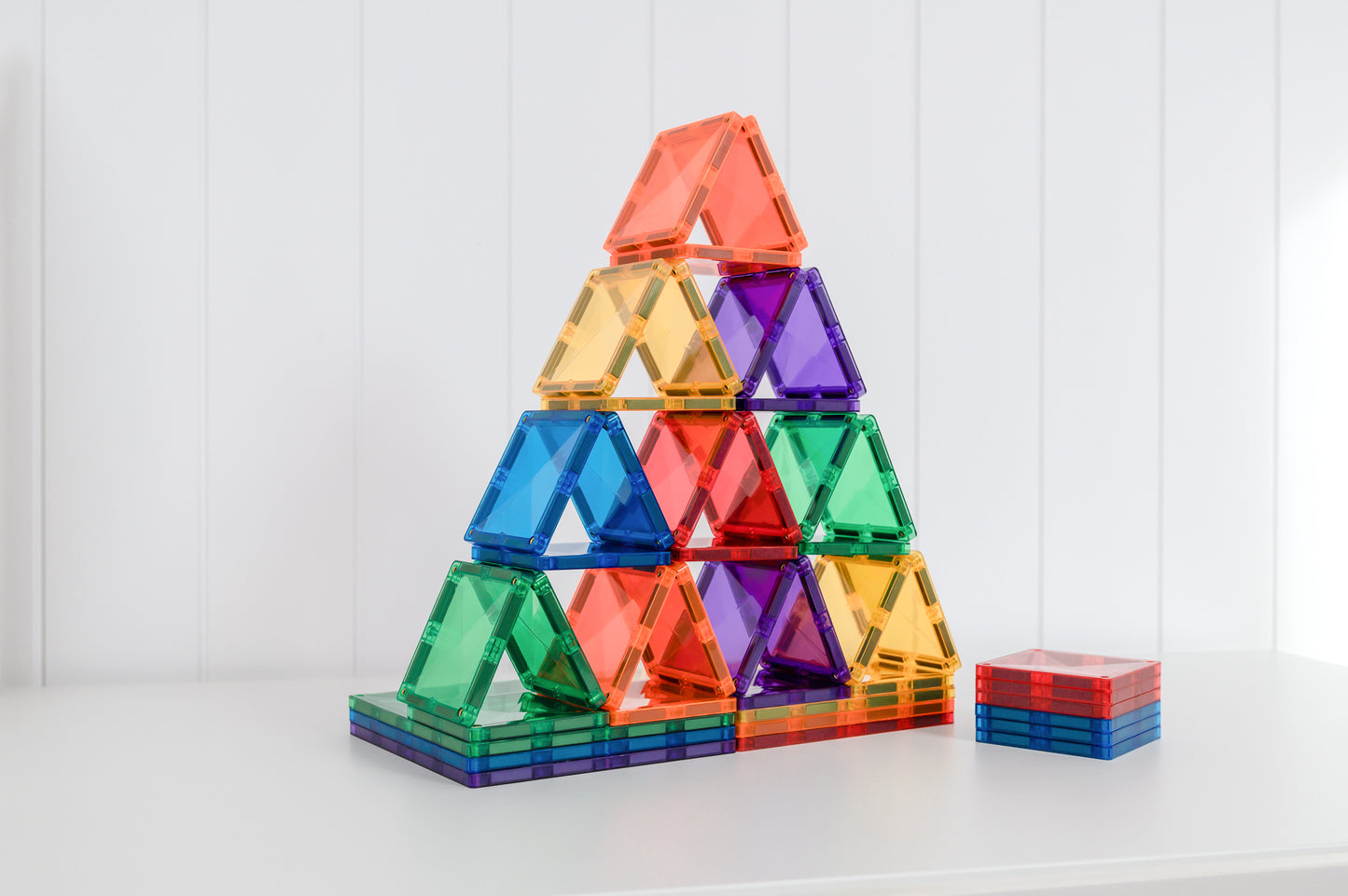 Magnetic Tiles - 42 pc Rainbow Square Pack