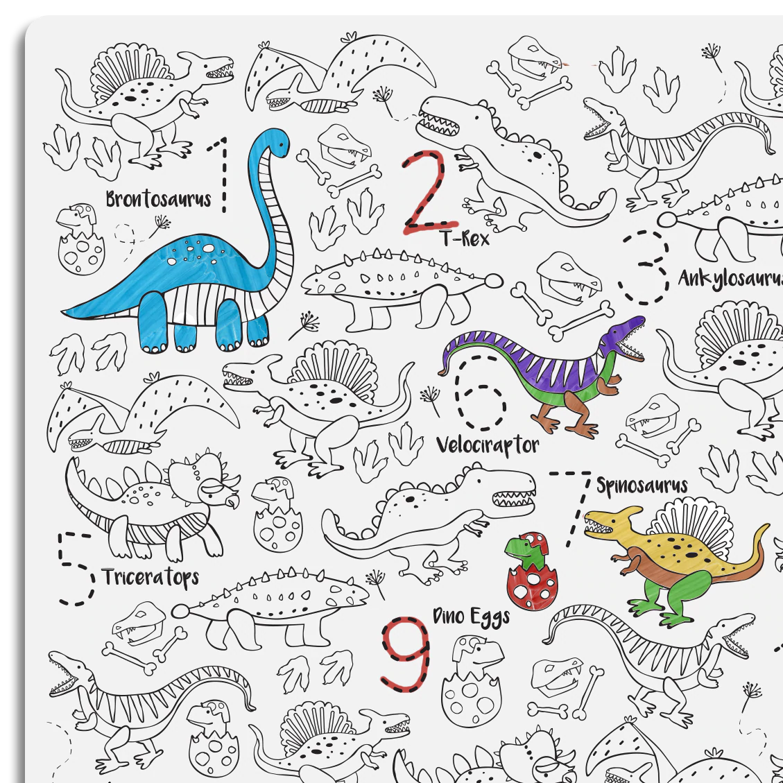 Wipeable Colouring In - DinoRoar