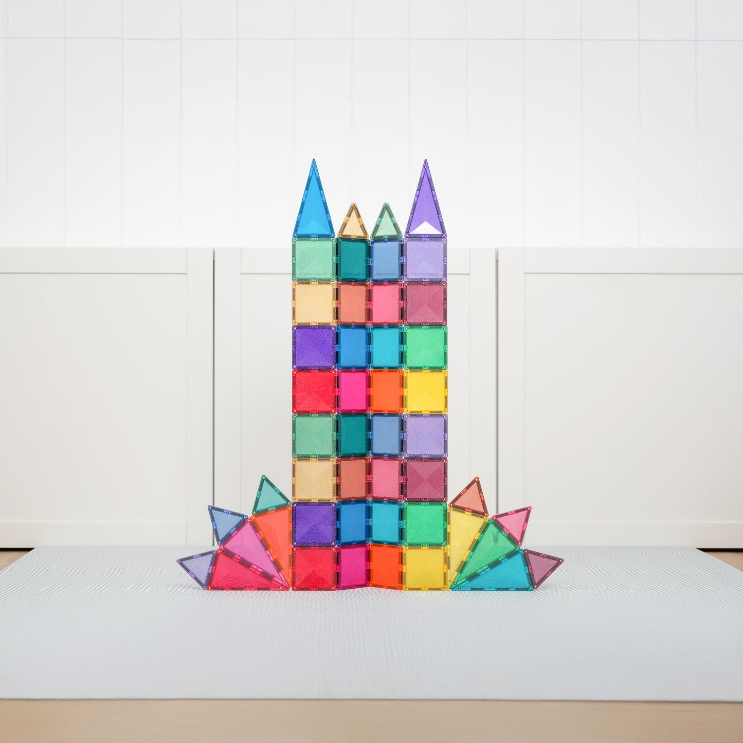 Connetix Magnetic Tiles - 48pc Glitter Pack - Castle - NEW!!!