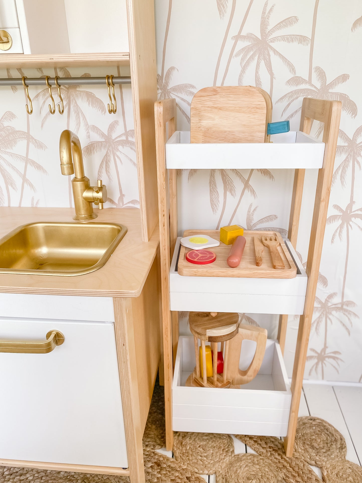 Wooden Breakfast Set and Toaster