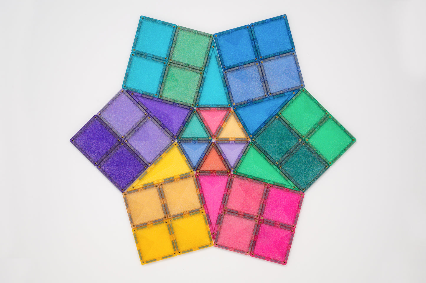 Connetix Magnetic Tiles - 48pc Glitter Pack - Castle - NEW!!!