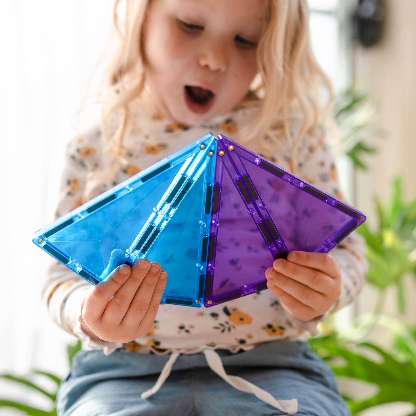 Magnetic Tiles - 30 pc Rainbow Geometry Pack