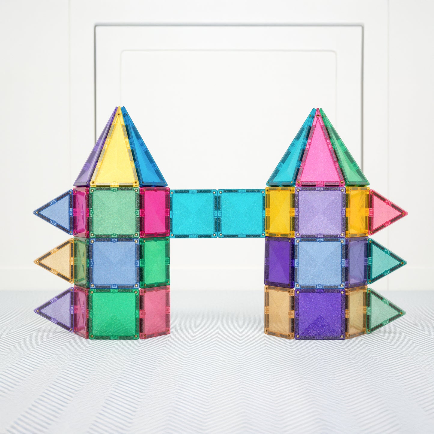 Connetix Magnetic Tiles - 48pc Glitter Pack - Castle - NEW!!!