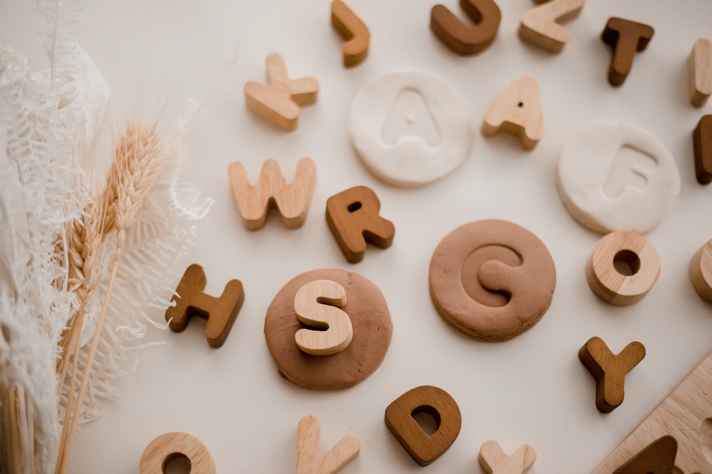 Wooden Upper Case Letters