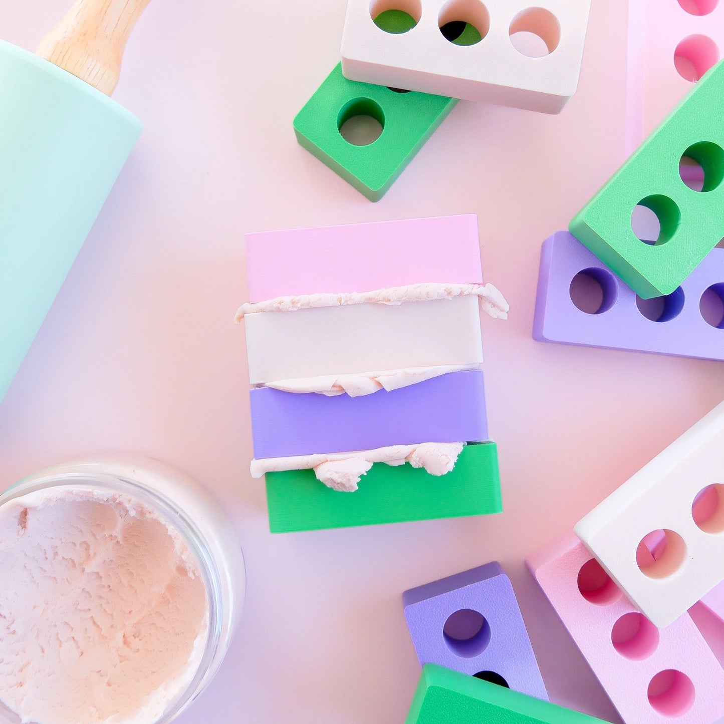 PRE ORDER - Eco Play Dough Bricks - Set of 12