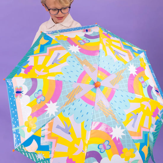 Large Colour Changing Umbrella - Rainbows