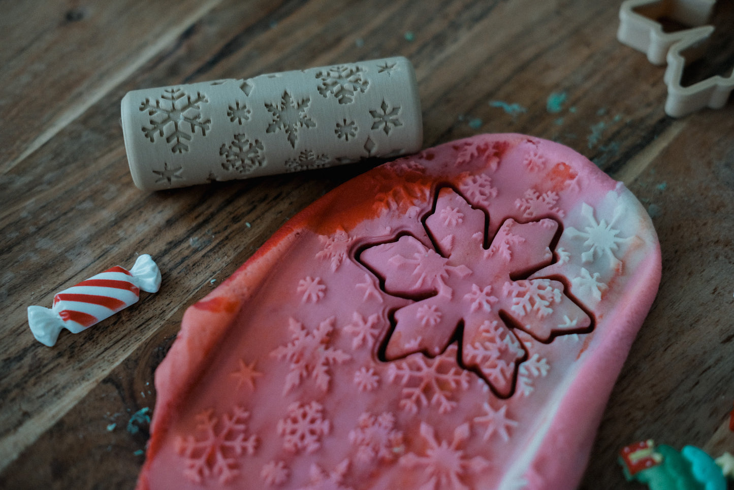 Pattern Play dough Roller - Snowflake