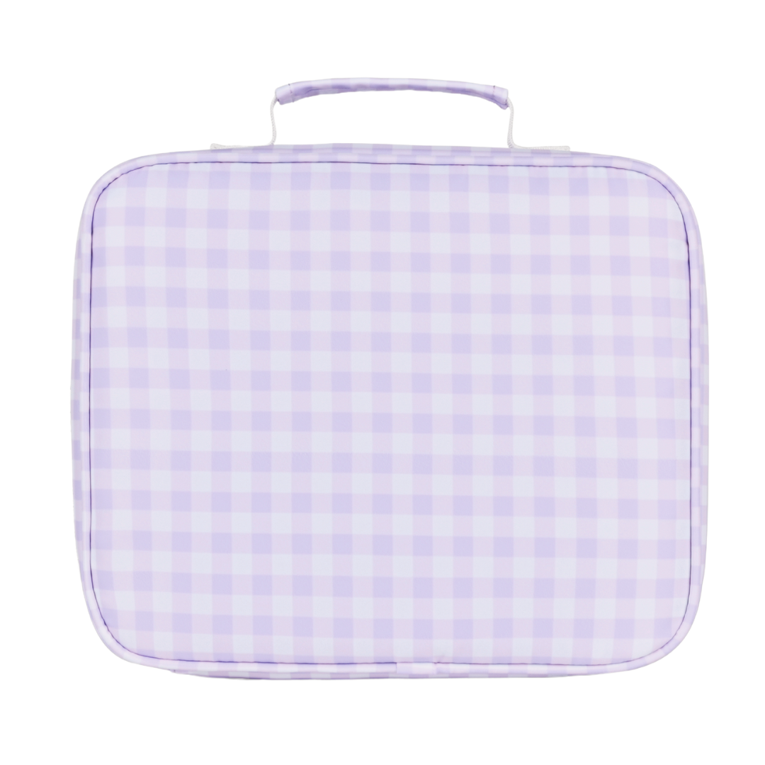 Lilac Gingham Insulated Lunch Bag - Junior
