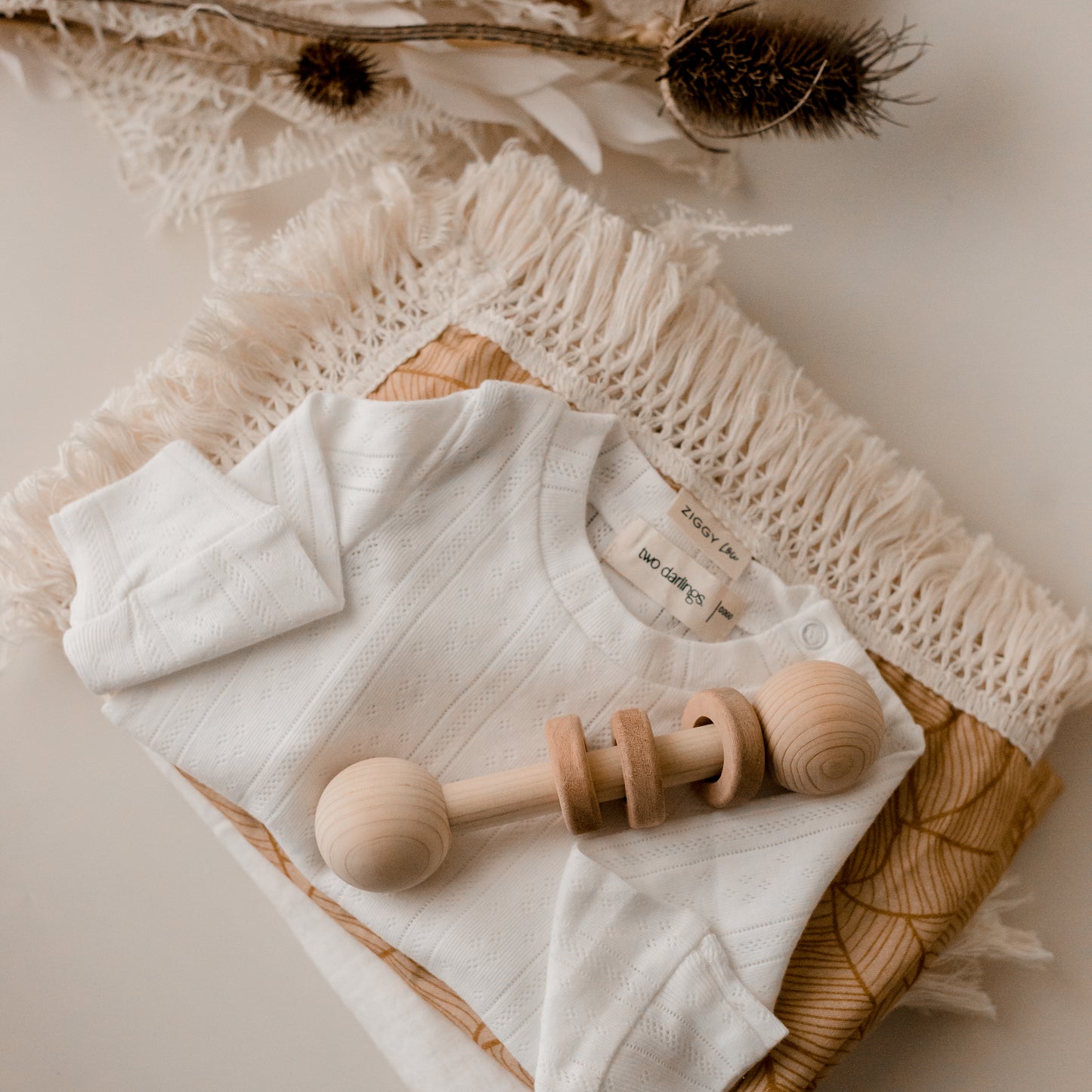 Wooden Grasping Rattle