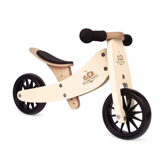 Kinderfeets 2 in 1 Tiny Tot Trike and Balance Bike - Cream