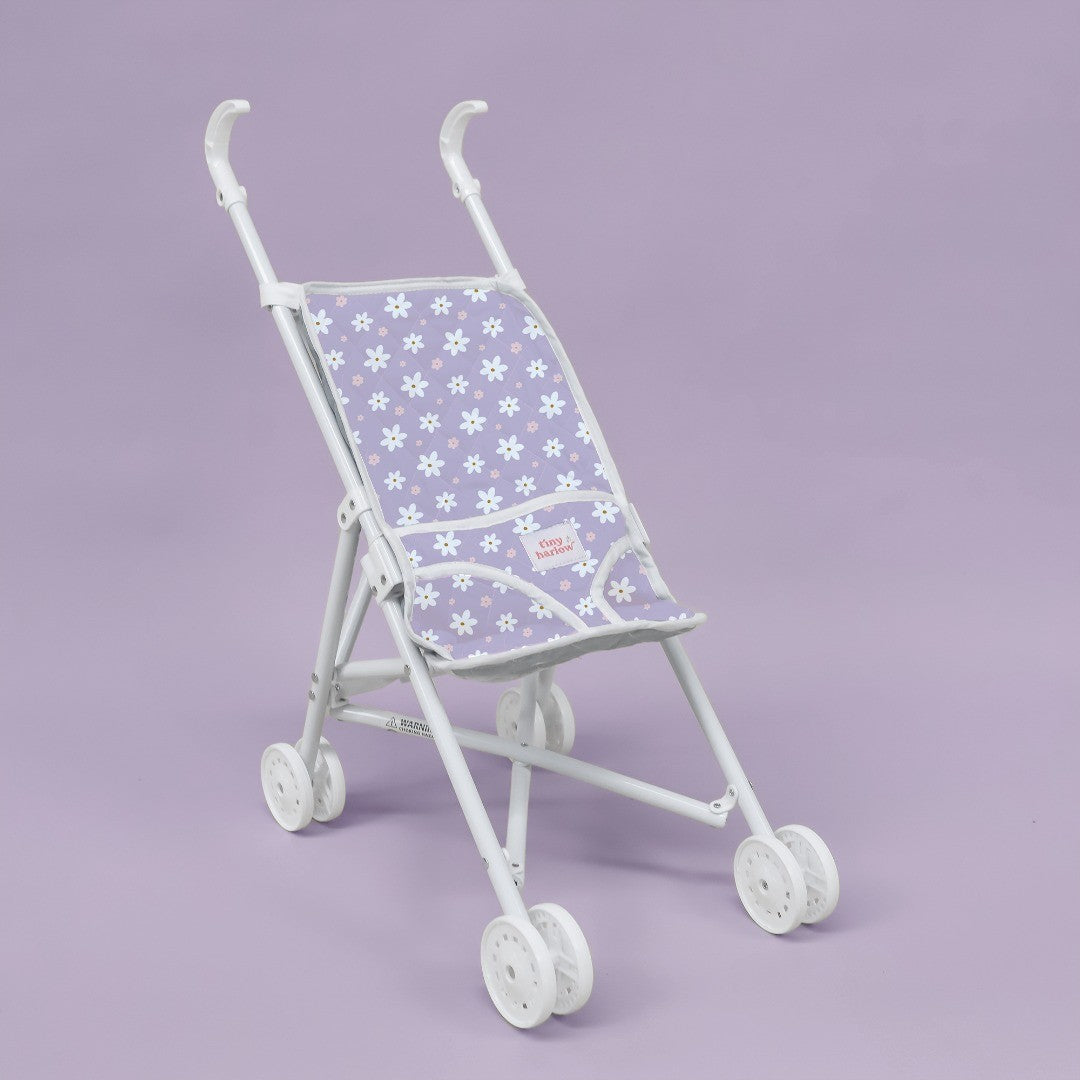 Folding Dolls Stroller - Lilac Daisy