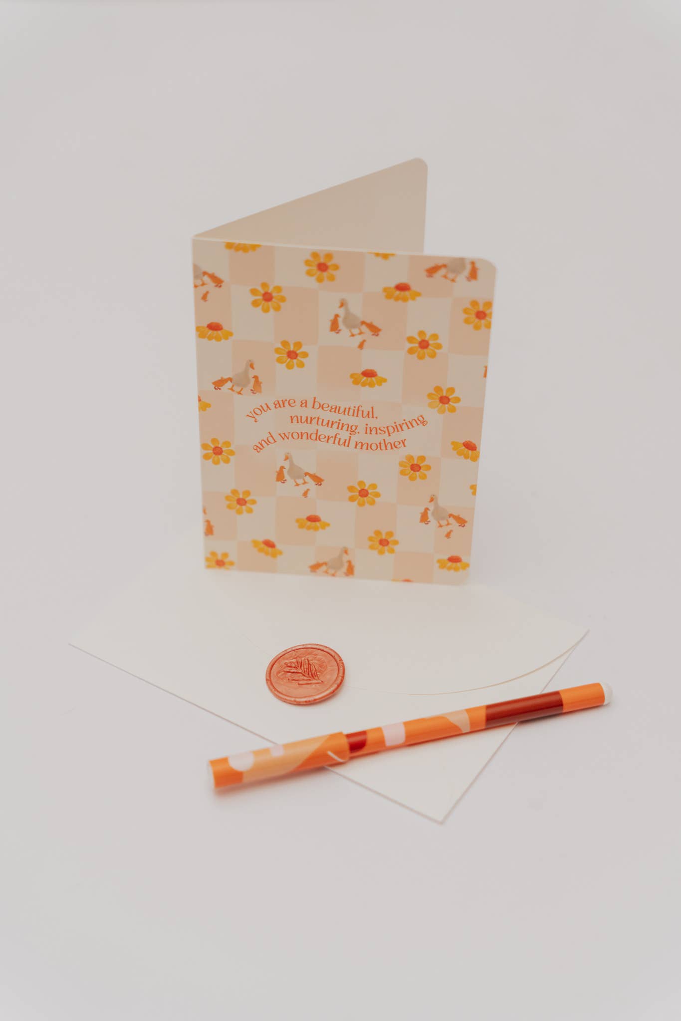 'Beautiful, Nurturing' Mother Duck Greeting Card