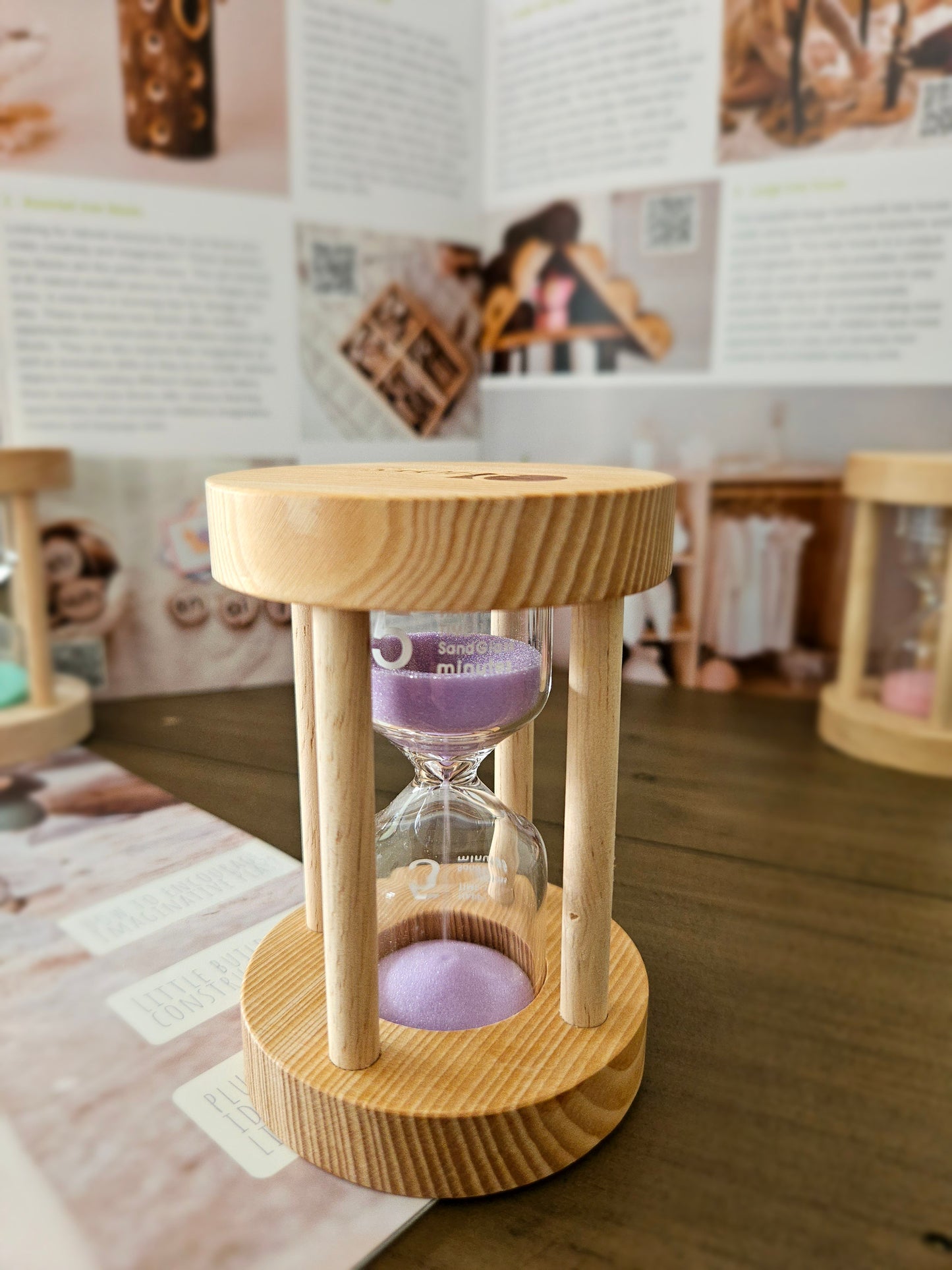 Wooden Sand Timers - Set of 4