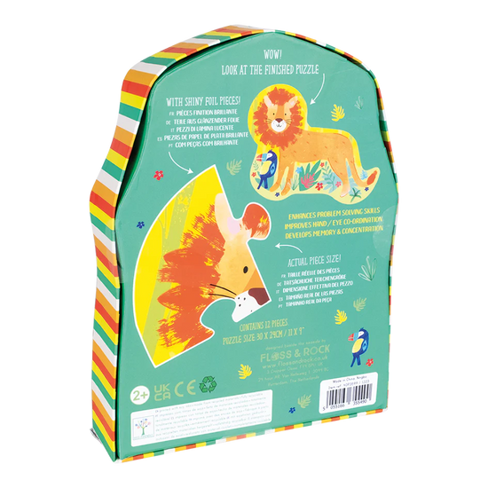 Shaped Jigsaw Puzzle 12 pc - Lion