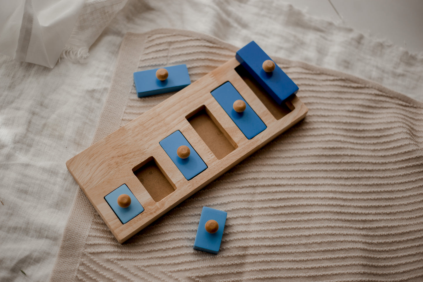 Wooden Peg Puzzle - Rectangle Seriation Puzzle
