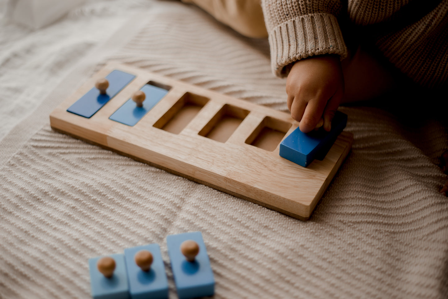 Wooden Peg Puzzle - Rectangle Seriation Puzzle