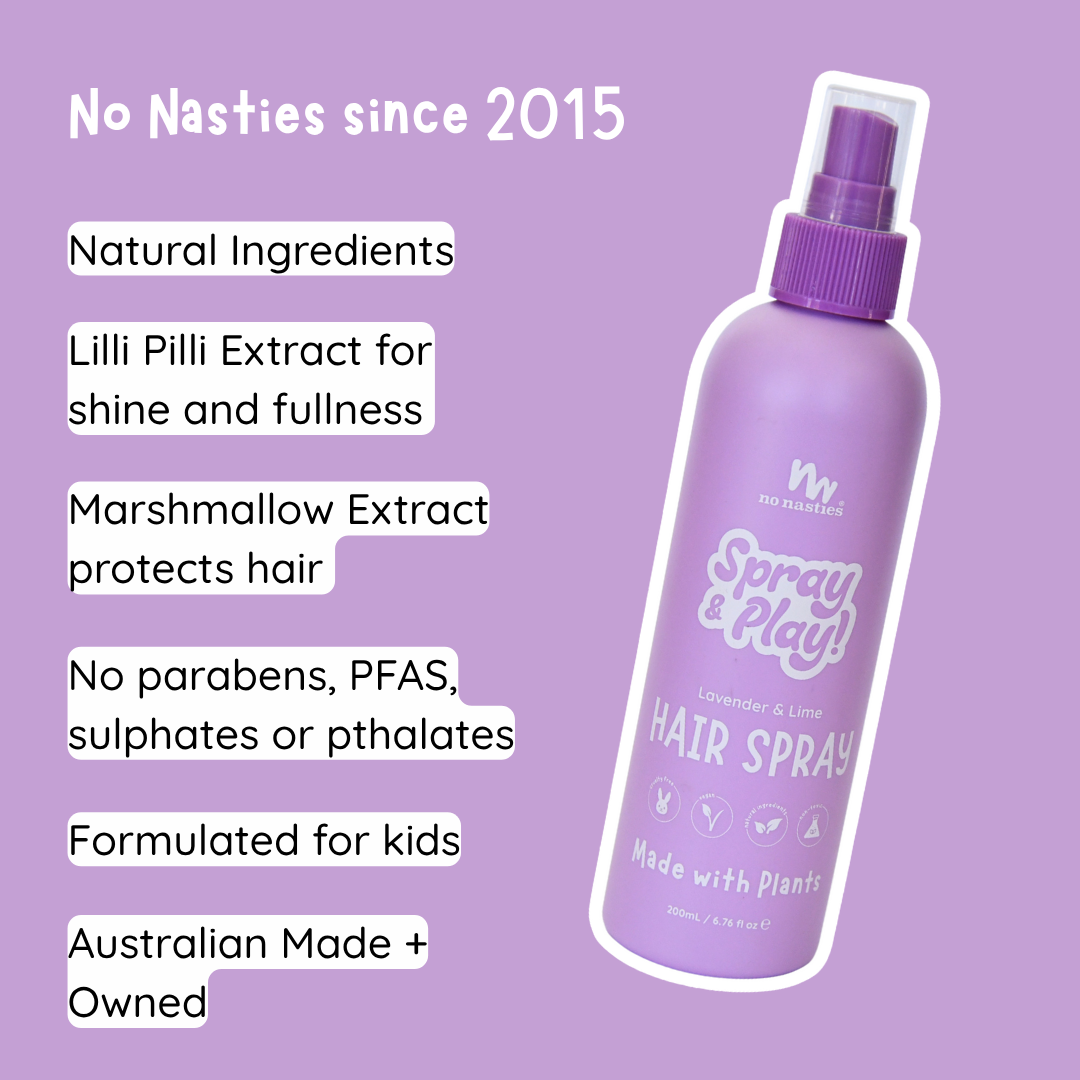 Natural Alcohol Free Hair Spray - Lavender and Fresh Lime