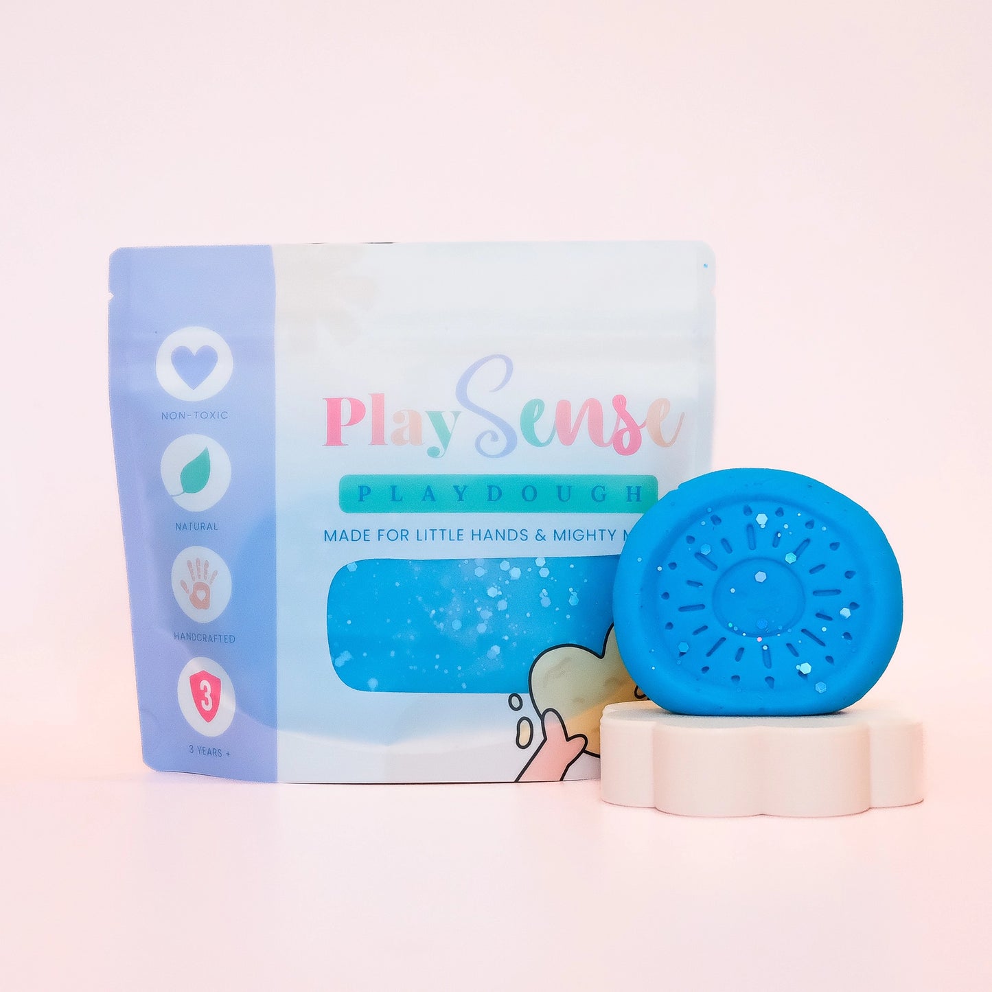 Play Dough - Glitter Blue - Blue Slushie Scented