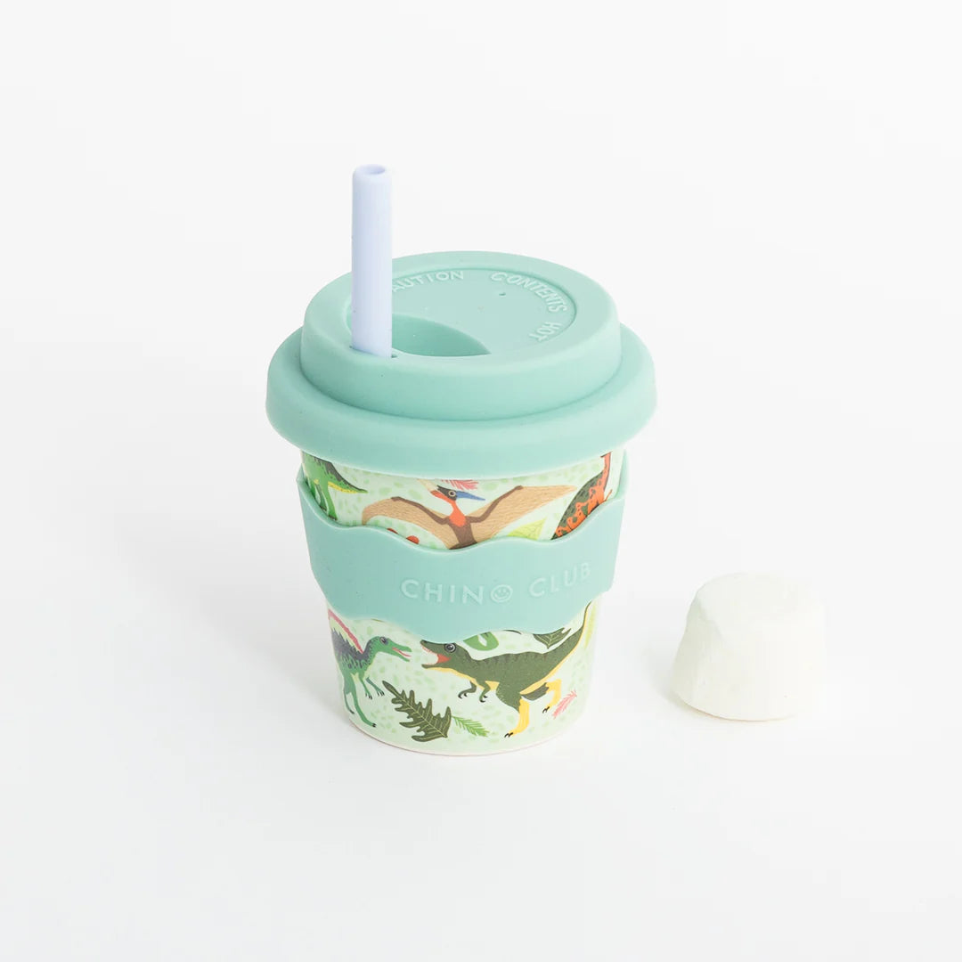 Baby 4oz Chino Cup - Green Dino