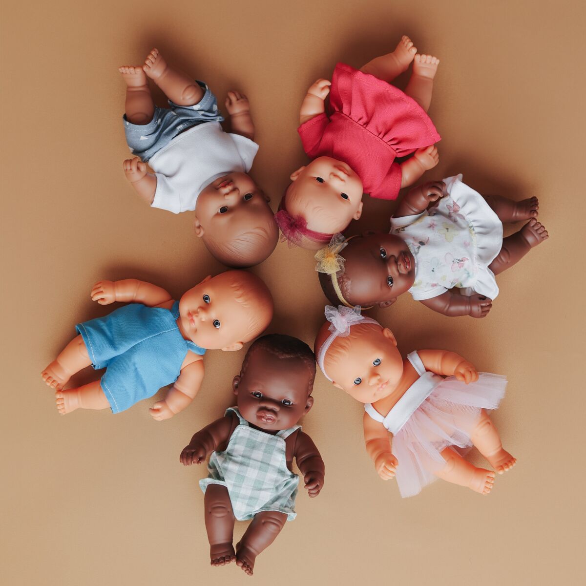 Miniland Doll 21cm African - Girl - Clothed - My Friends & Me