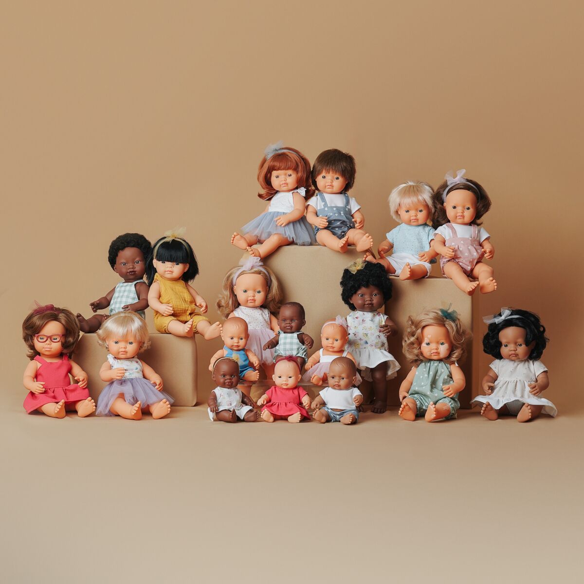 Miniland Doll 21cm Asian - Girl - Clothed - My Friends & Me