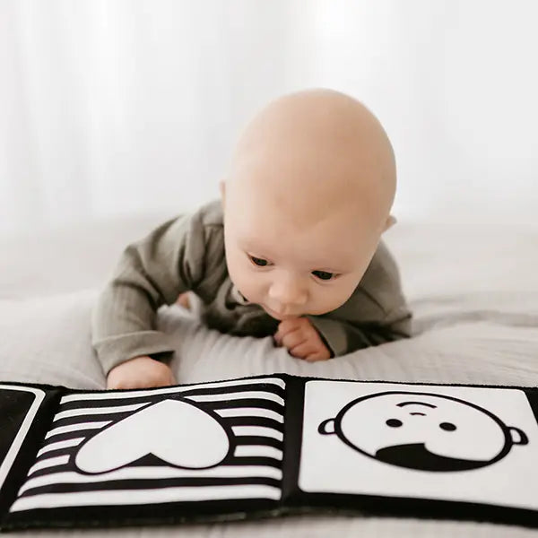 Faces for Baby Black and White Cloth Book