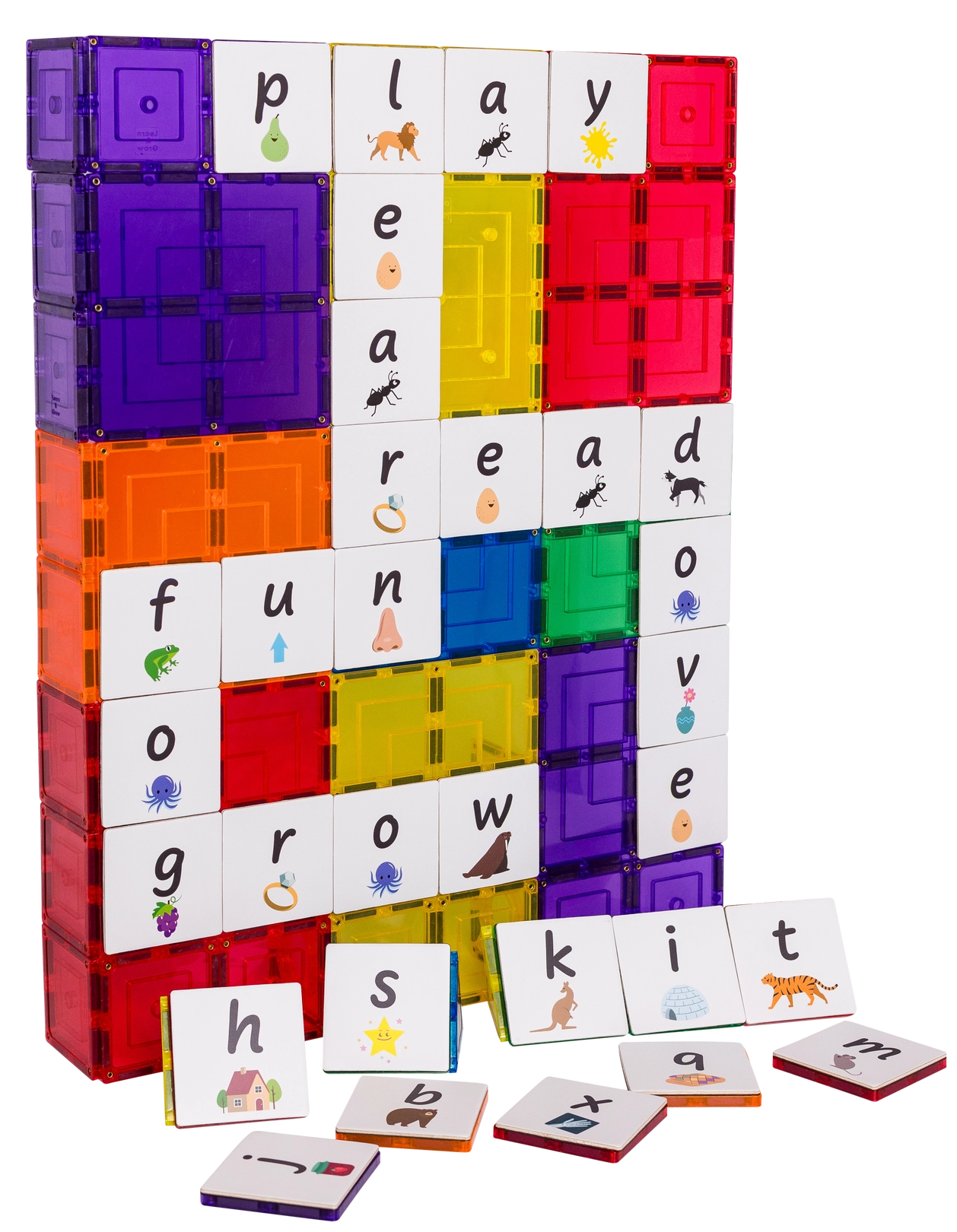 Magnetic Tile Topper - Alphabet Lower Case Pack