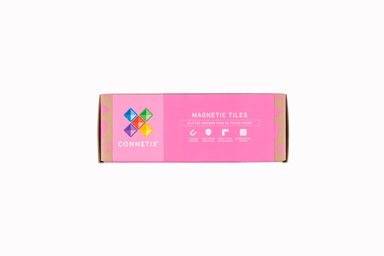 PRE ORDER- Connetix Magnetic Tiles - 56pc Glitter Pack - Unicorn - NEW!!!