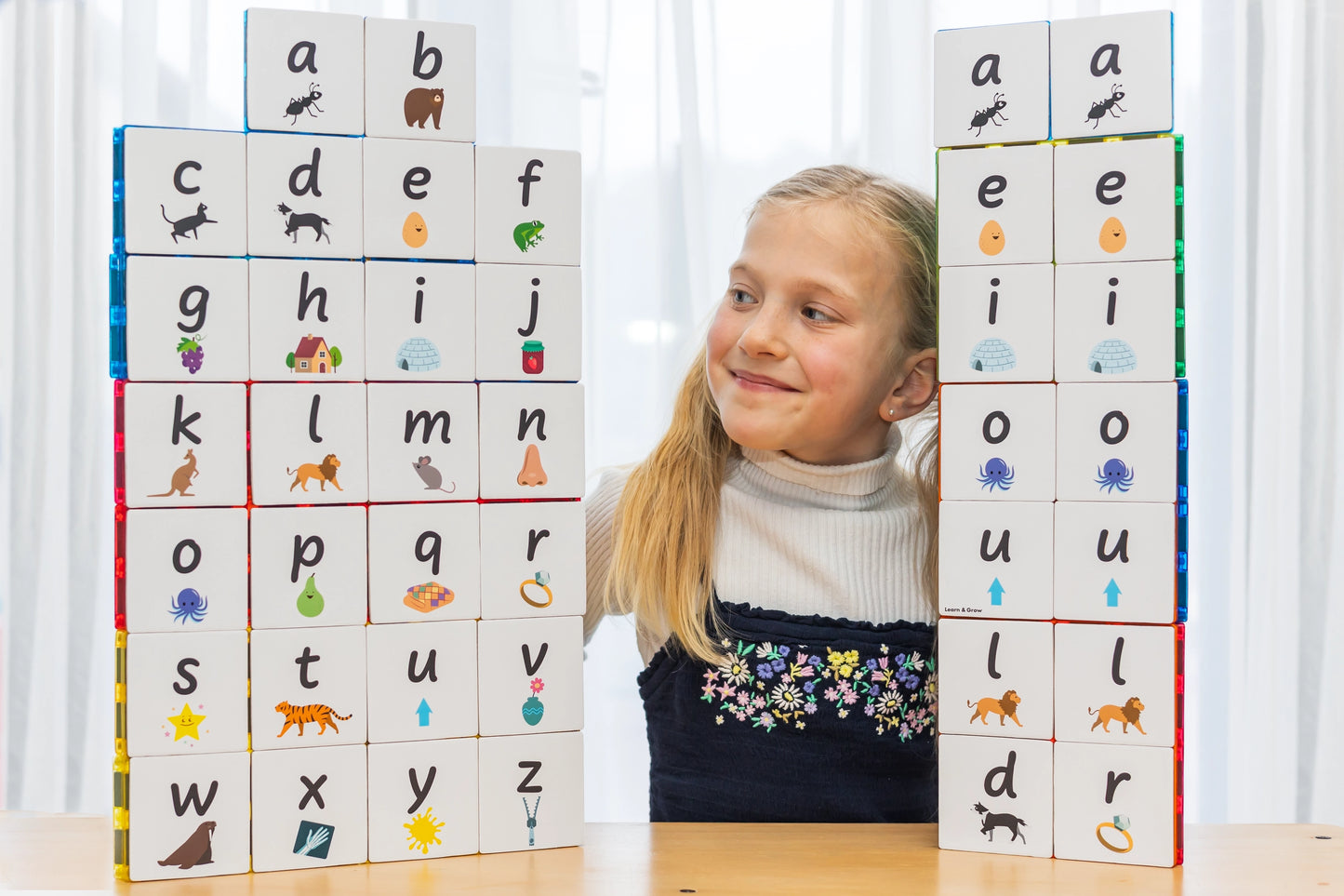 Magnetic Tile Topper - Alphabet Lower Case Pack