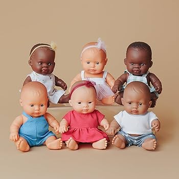 Miniland Doll 21cm African - Boy - Clothed - My Friends & Me
