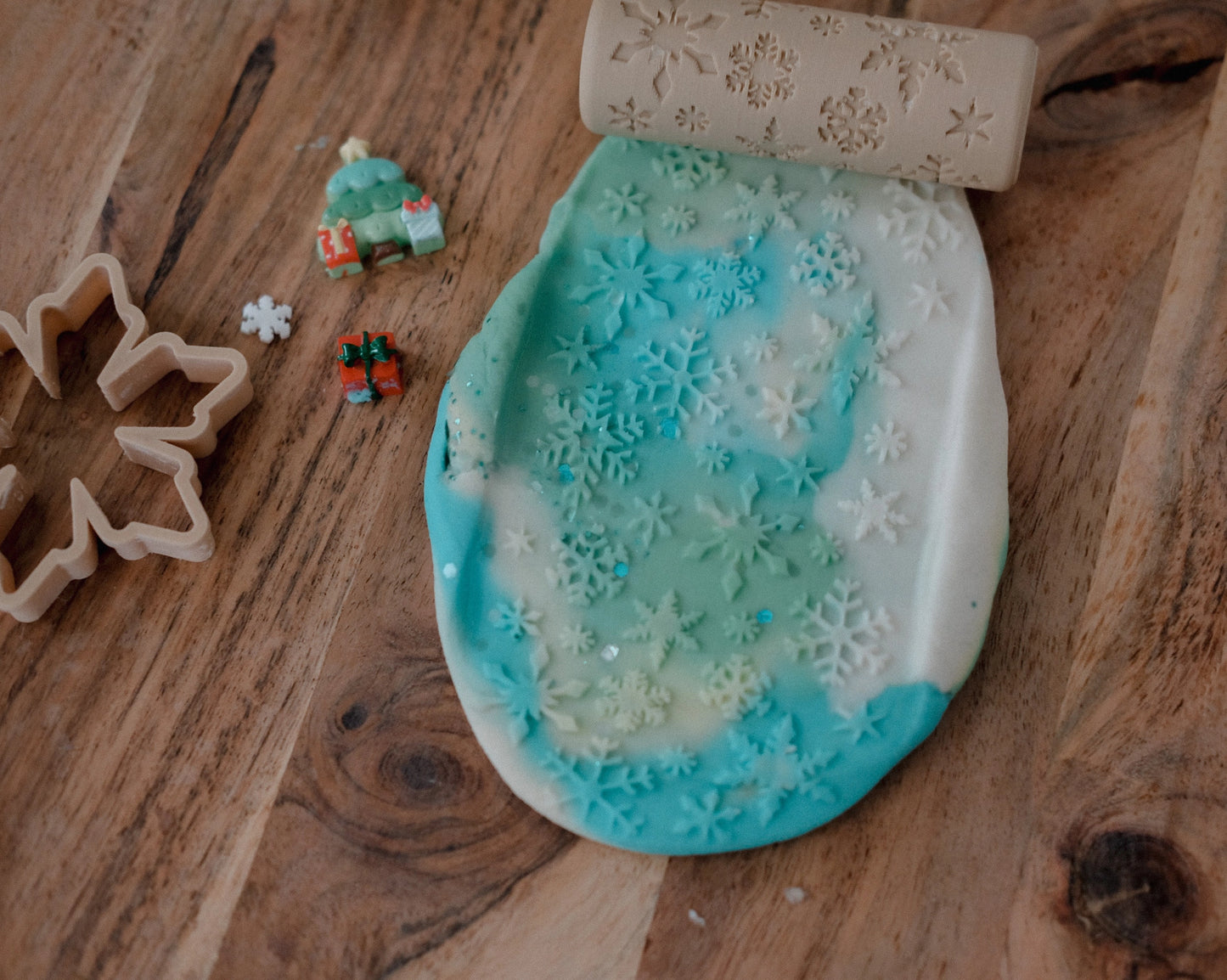 Pattern Play dough Roller - Snowflake