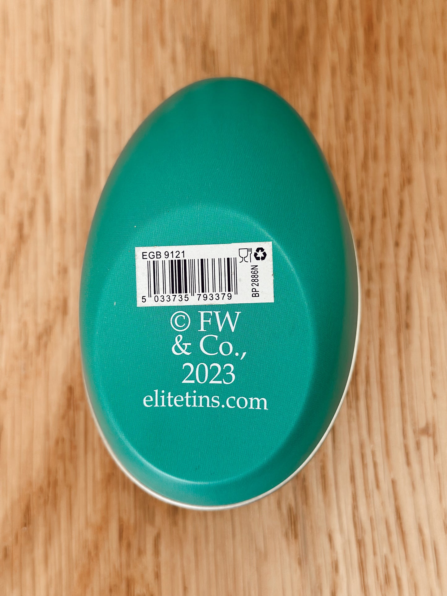 Peter Rabbit Egg Shaped Tin Asst