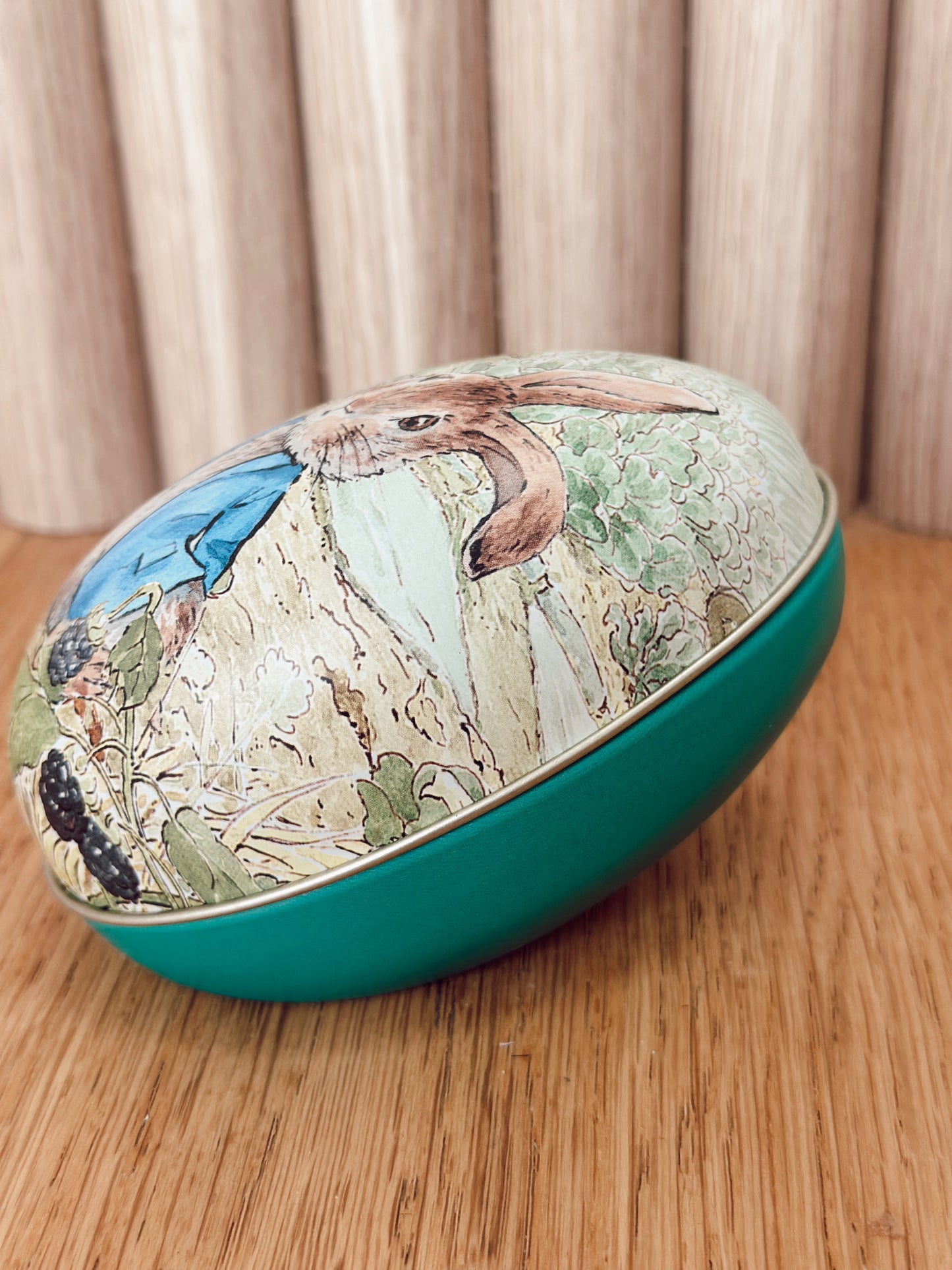 Peter Rabbit Egg Shaped Tin Asst