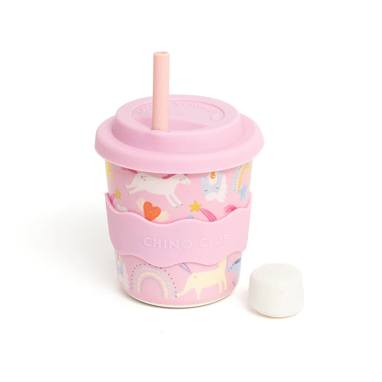 Kids 8oz Chino Cup - Pink Unicorn - NEW!!