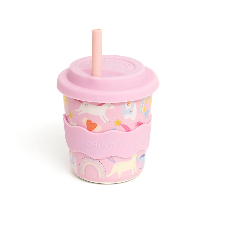 Kids 8oz Chino Cup - Pink Unicorn - NEW!!