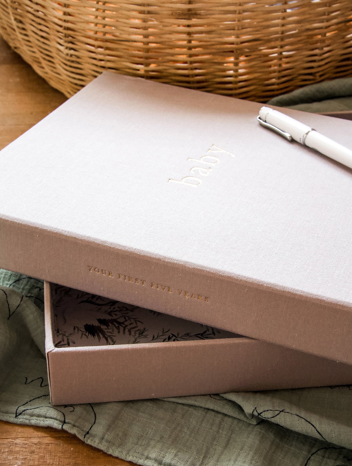 Baby - Your First Five Years Keepsake Box and Journal - Grey