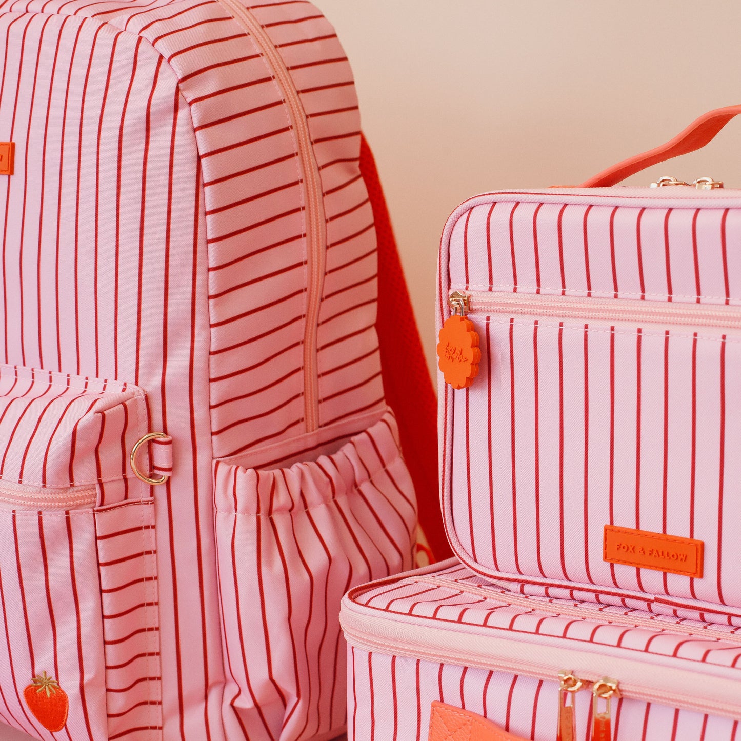 PRE ORDER - Backpack - Strawberry Stripe