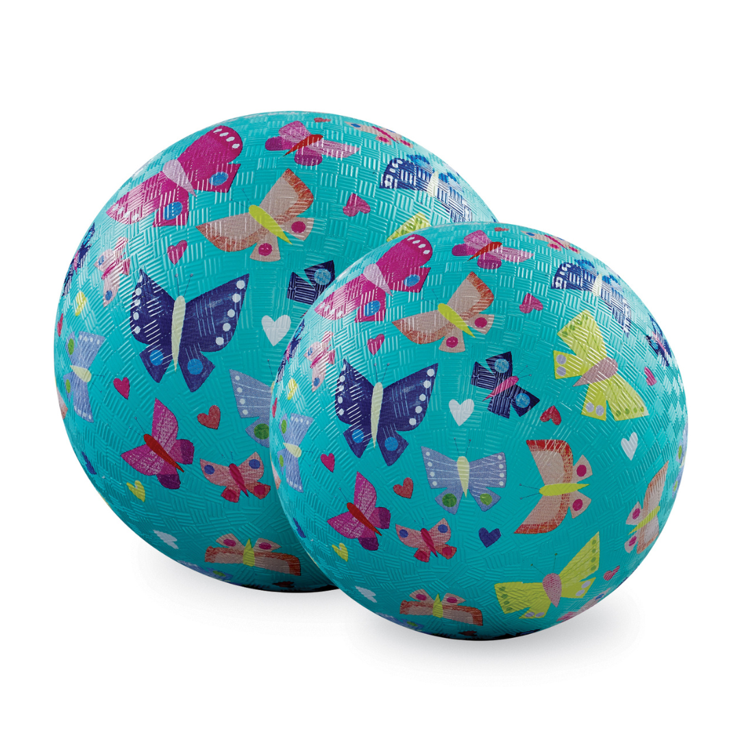 7 Inch Playground Ball - Butterfly Rainbow