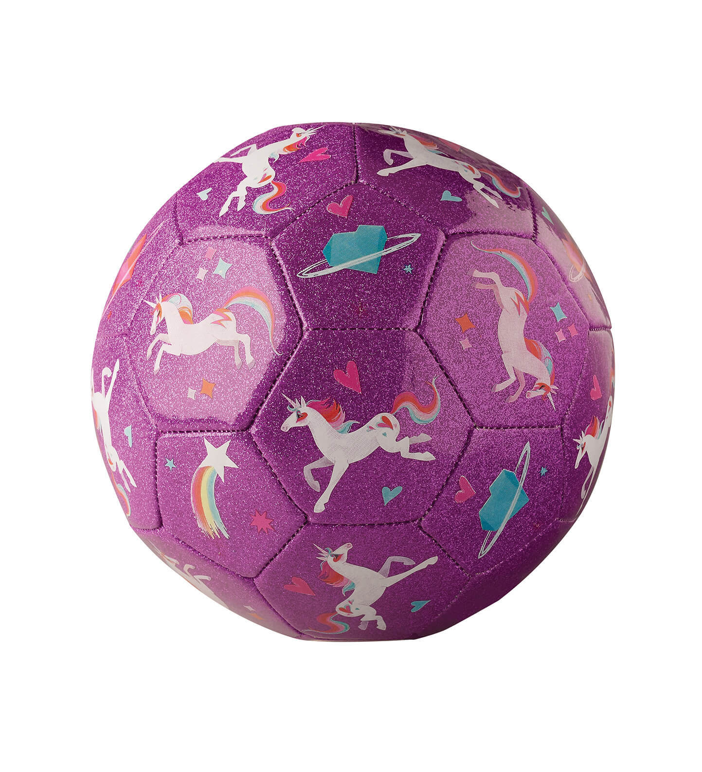 Size 3 Glitter Soccer Ball - Unicorn Galaxy
