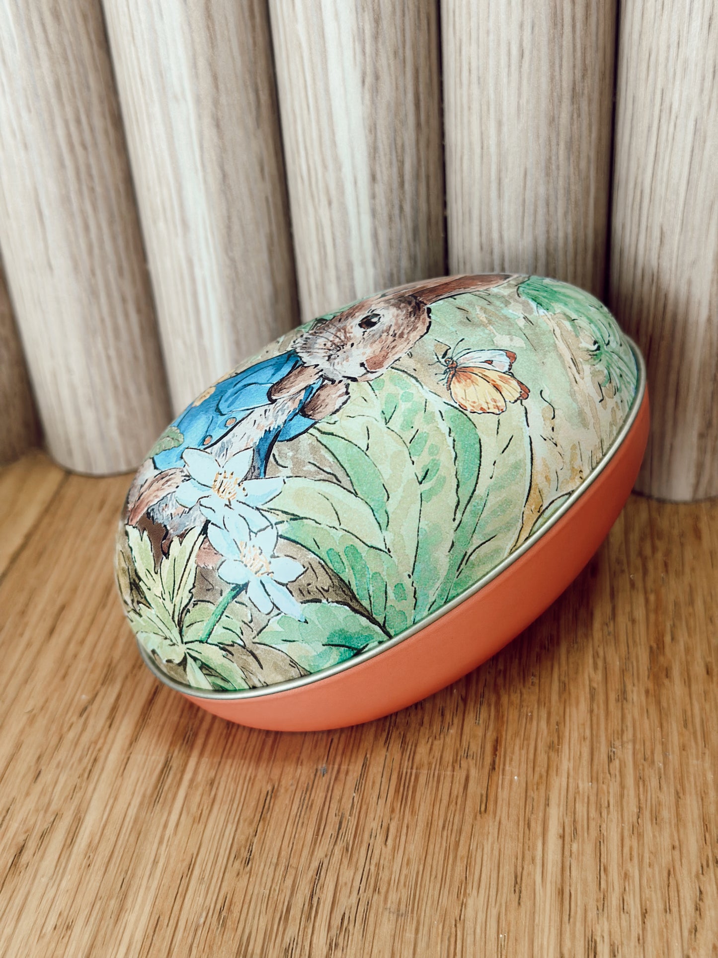 Peter Rabbit Egg Shaped Tin Asst