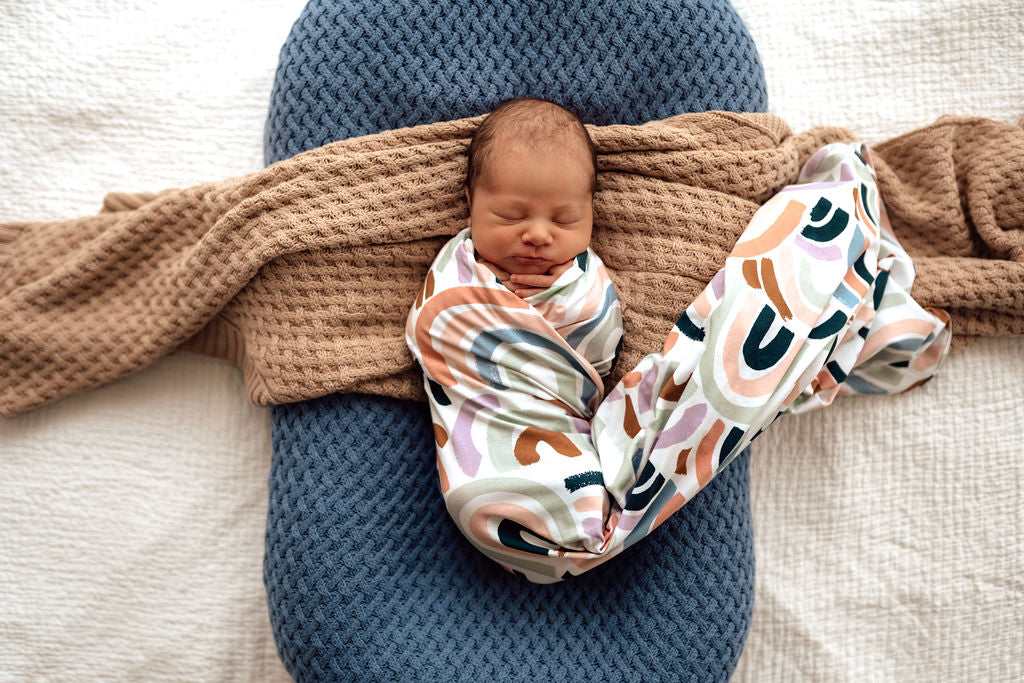 Baby Jersey Wrap Set - Rainbow