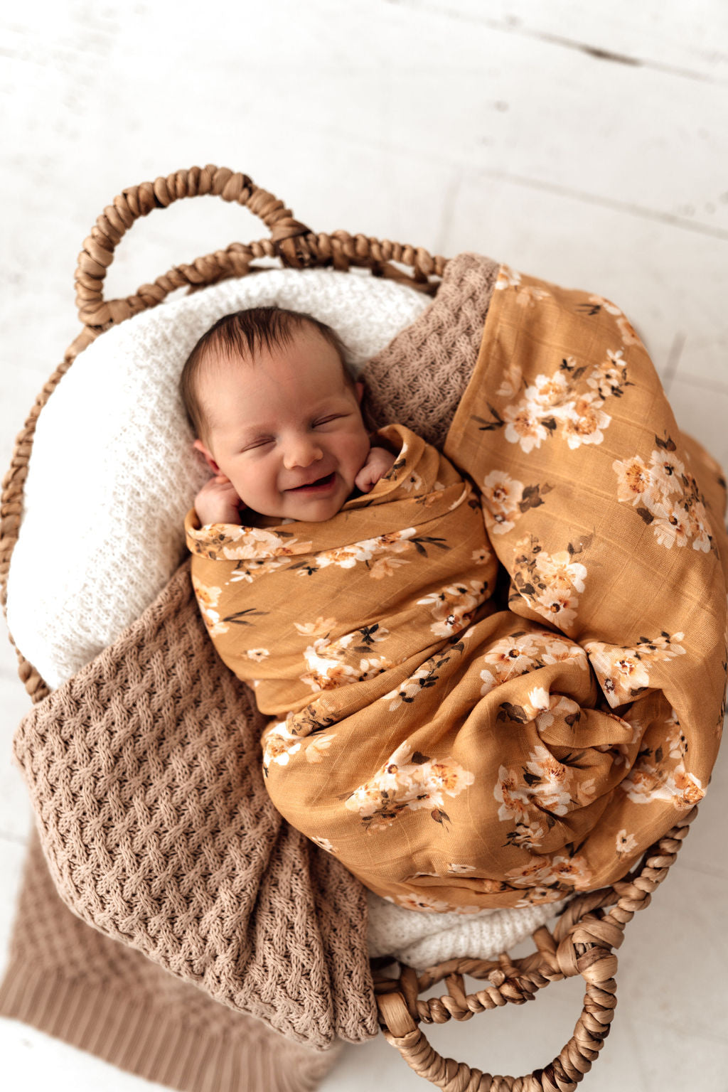 Muslin Wrap - Golden Flower