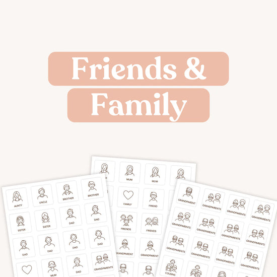 Tile Labels - Friends & Family