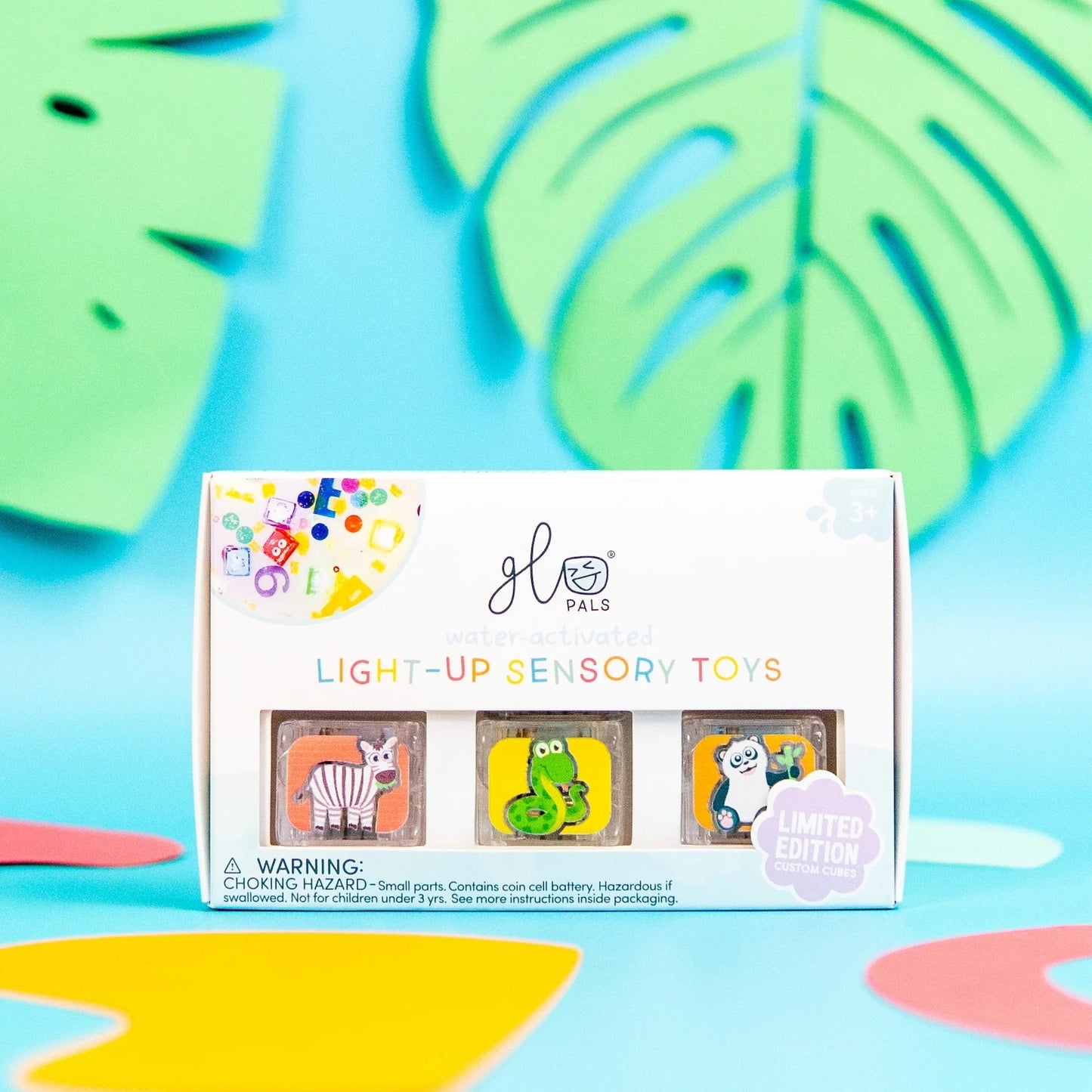 Glo Pal Cubes - Zoo Animals - 6 Pack Limited Edition