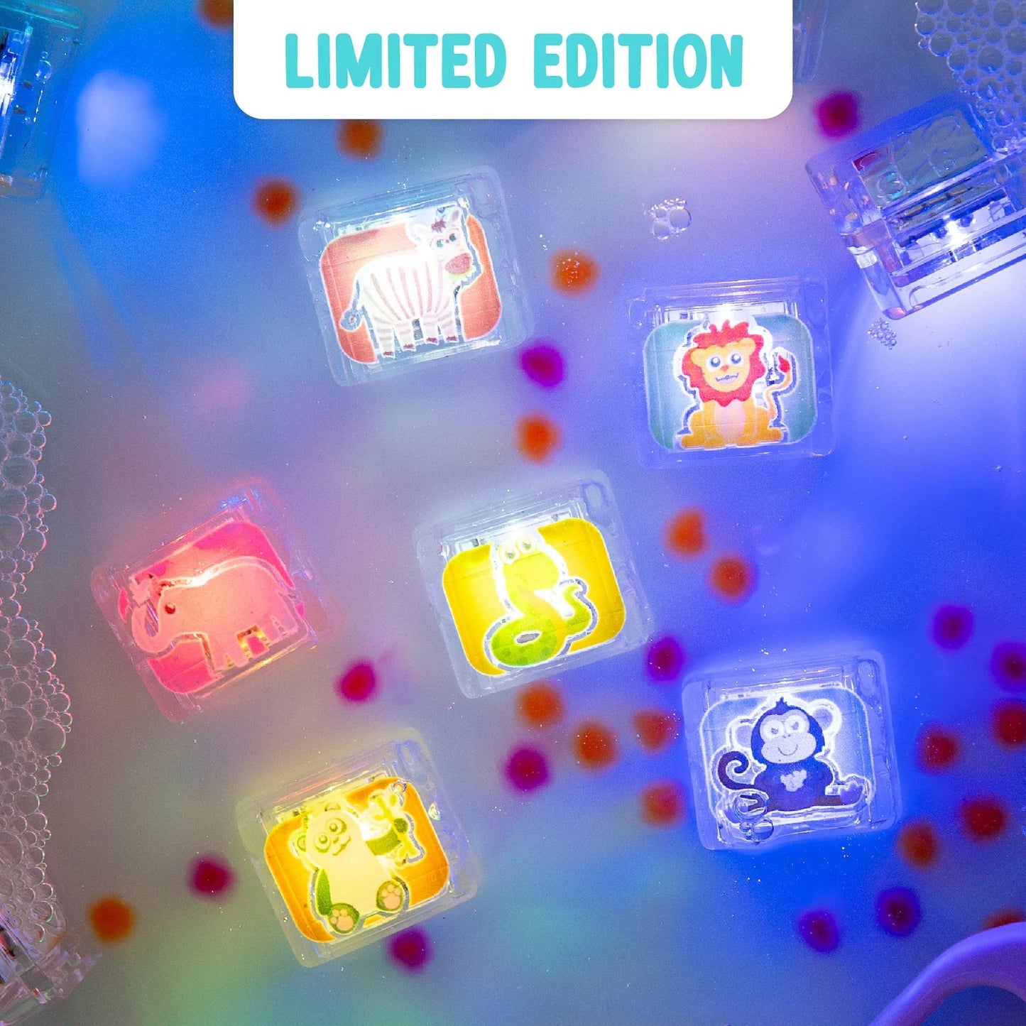 Glo Pal Cubes - Zoo Animals - 6 Pack Limited Edition