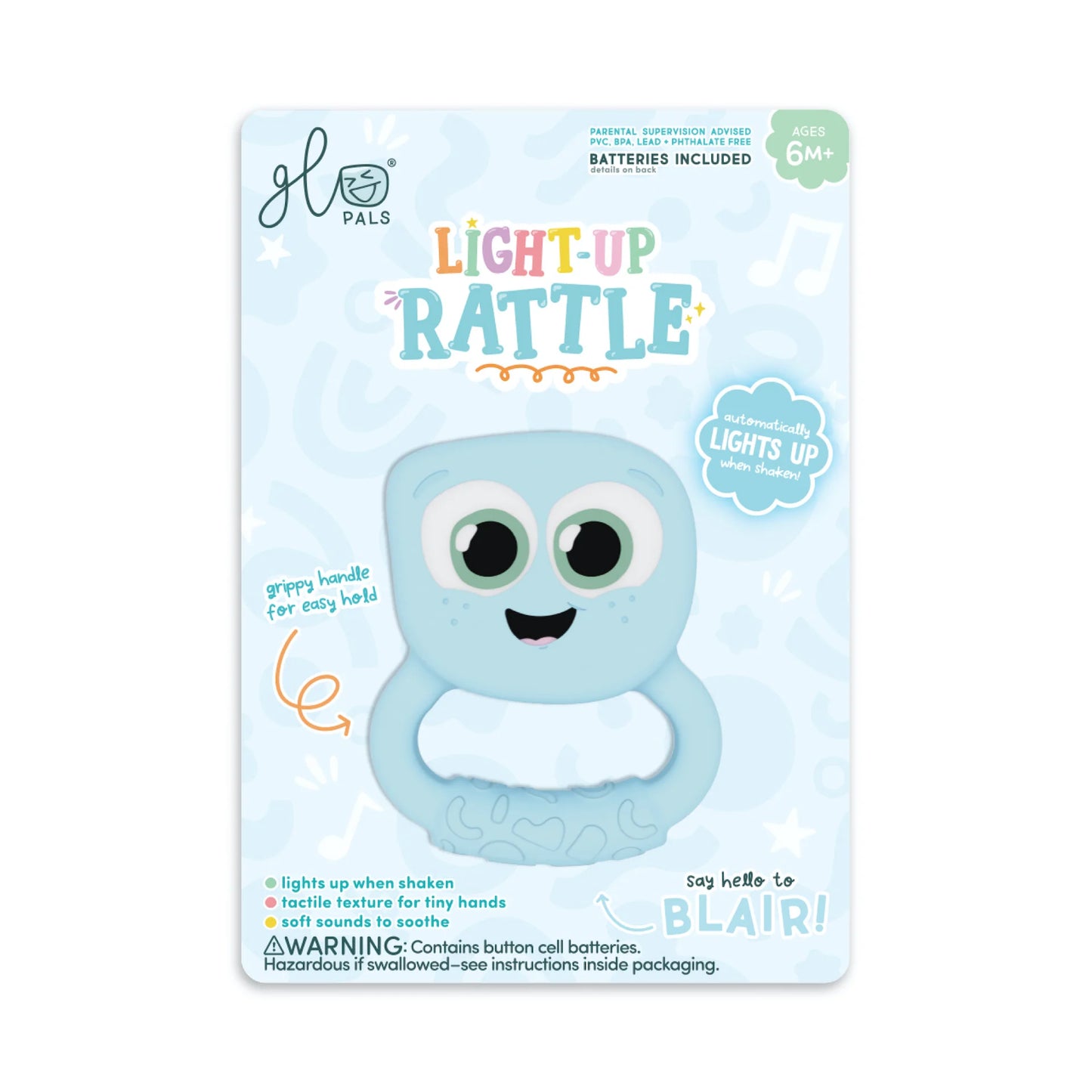 Glo Pal Light Up Rattle - Blair Blue