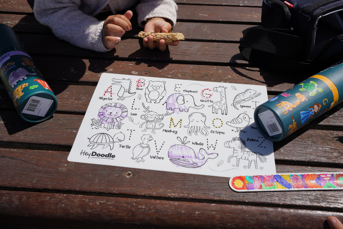 HeyDoodle Wipeable Colouring In - MINI - Into The Wild