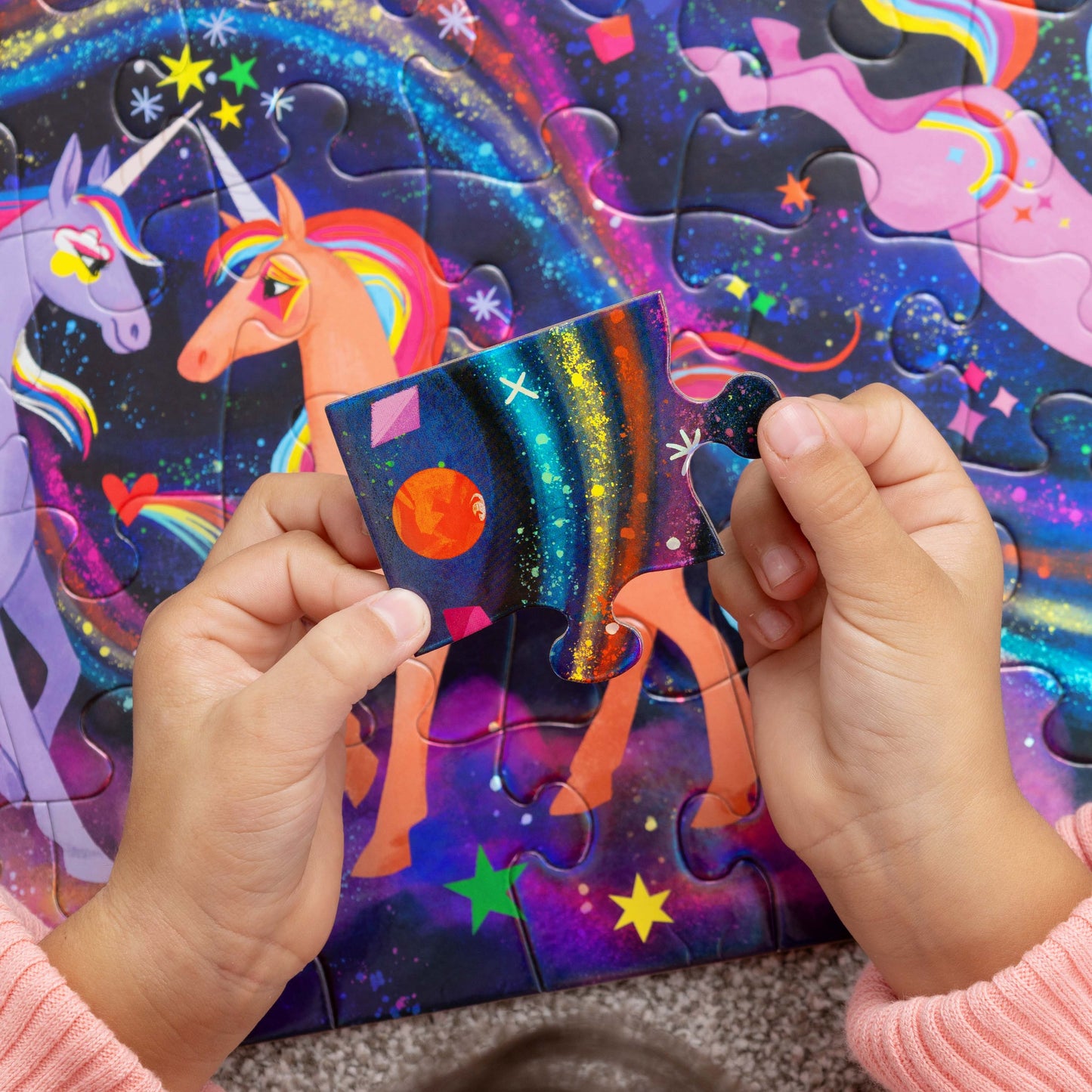 Foil Puzzle 100 pc - Unicorn Galaxy