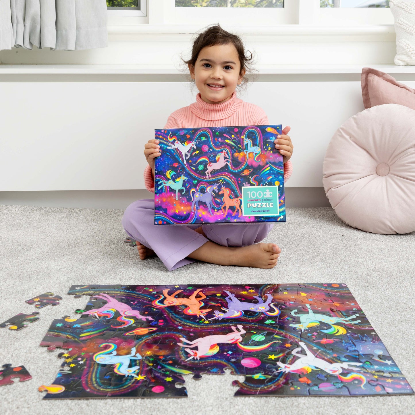 Foil Puzzle 100 pc - Unicorn Galaxy